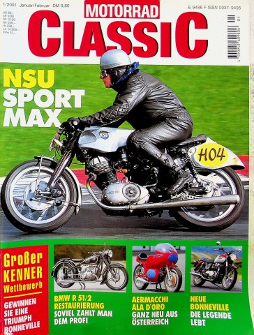 Deckblatt Motorrad Classic (01/2001)